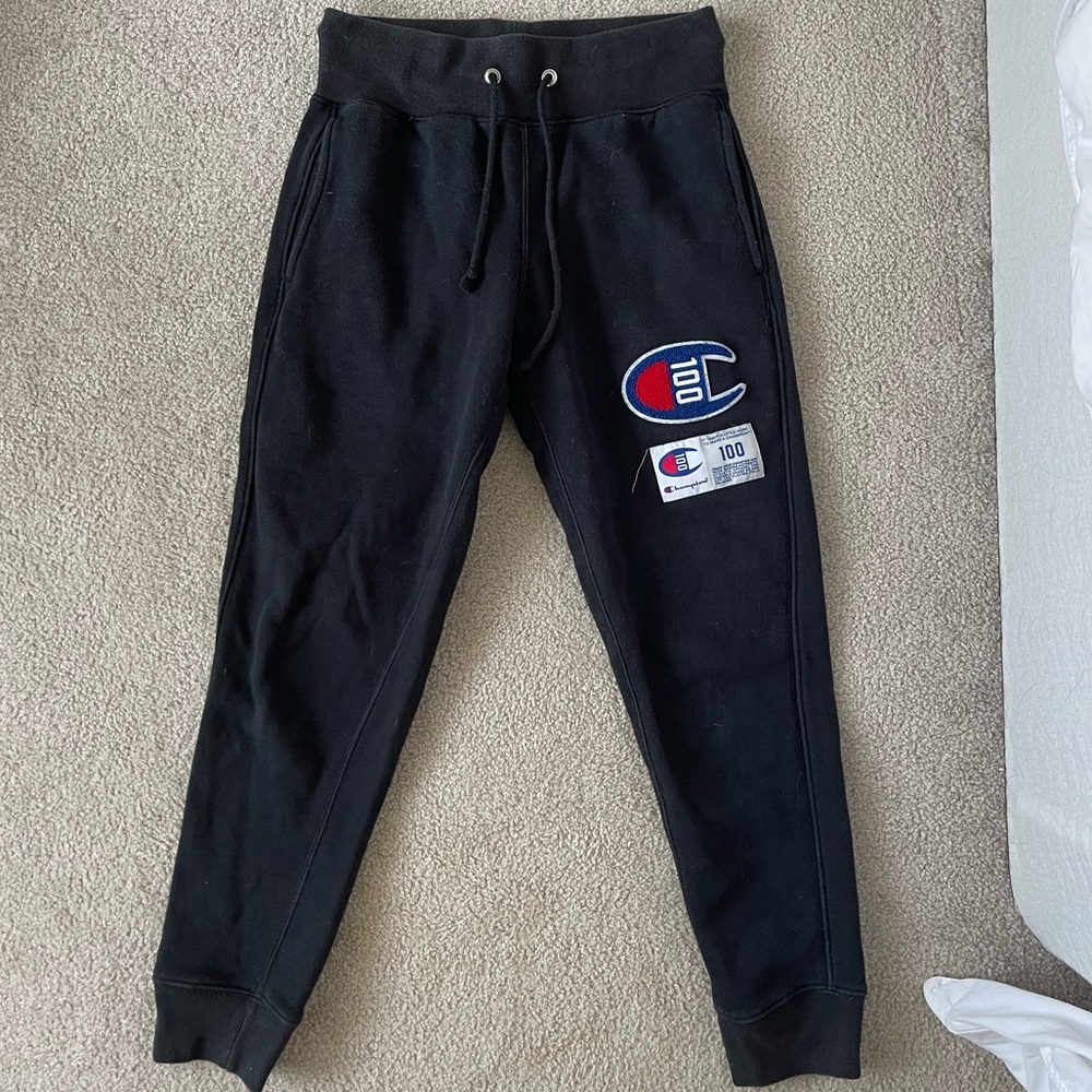 Champion 100 Year Anniversary Black Sweatpants Joggers